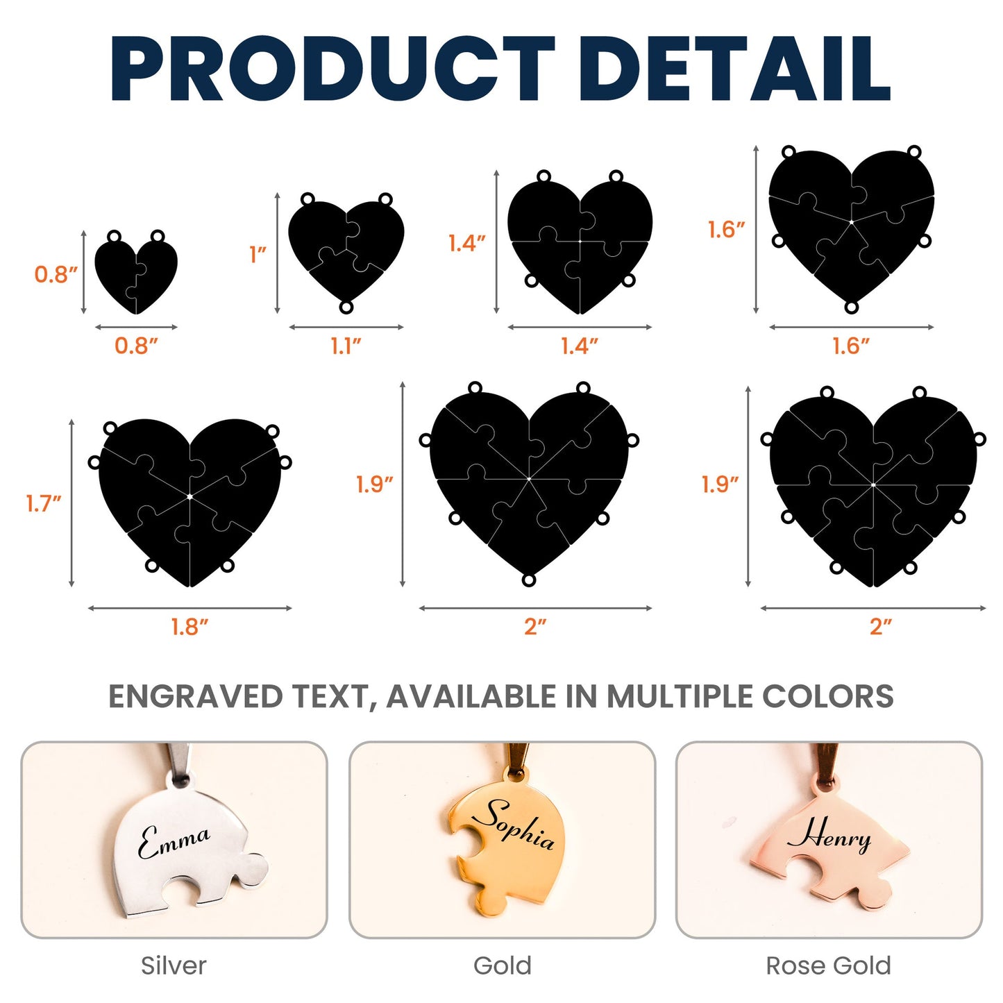 Natalie Personalized Heart Clavicle Necklace