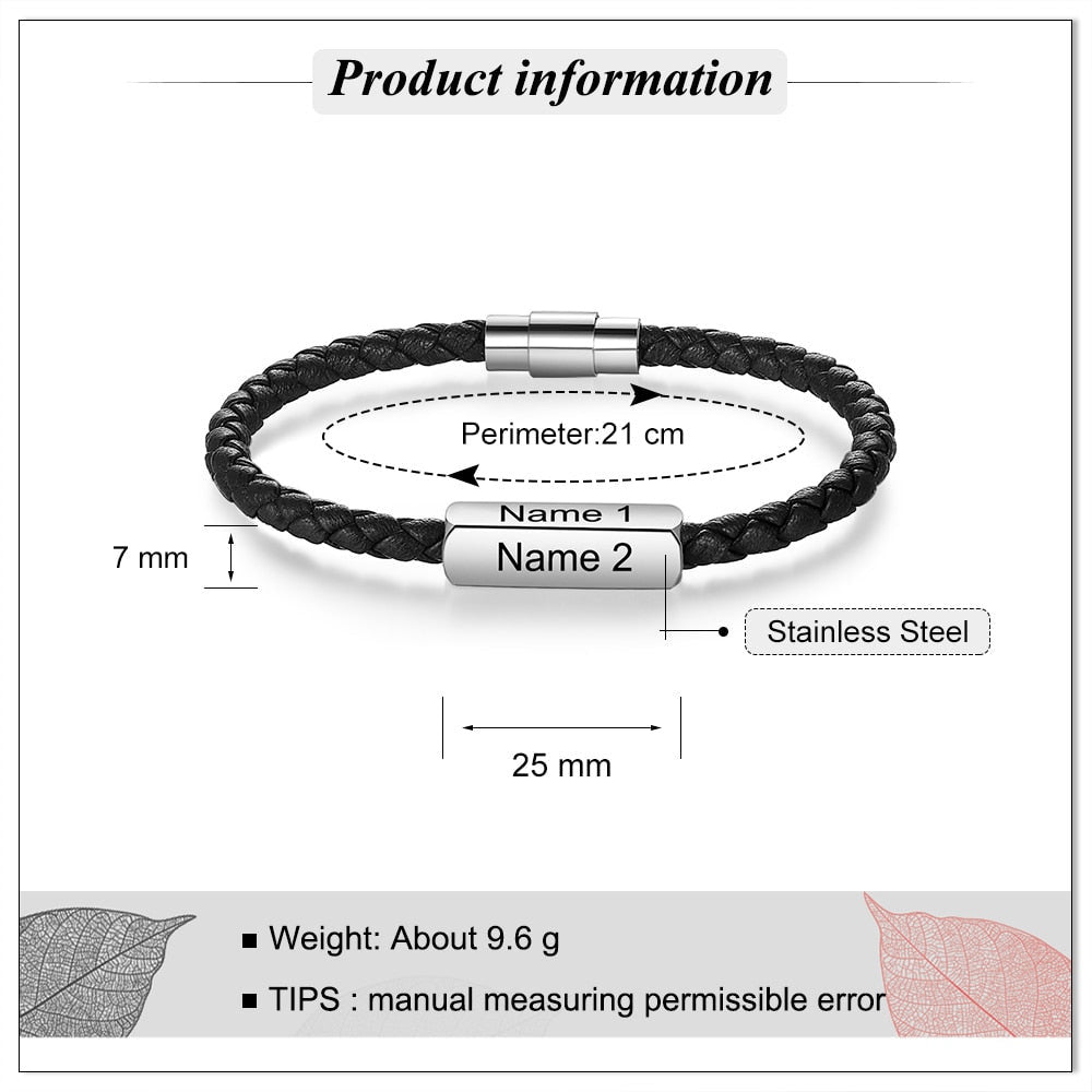 Jack Personalized 4-Name Bracelet