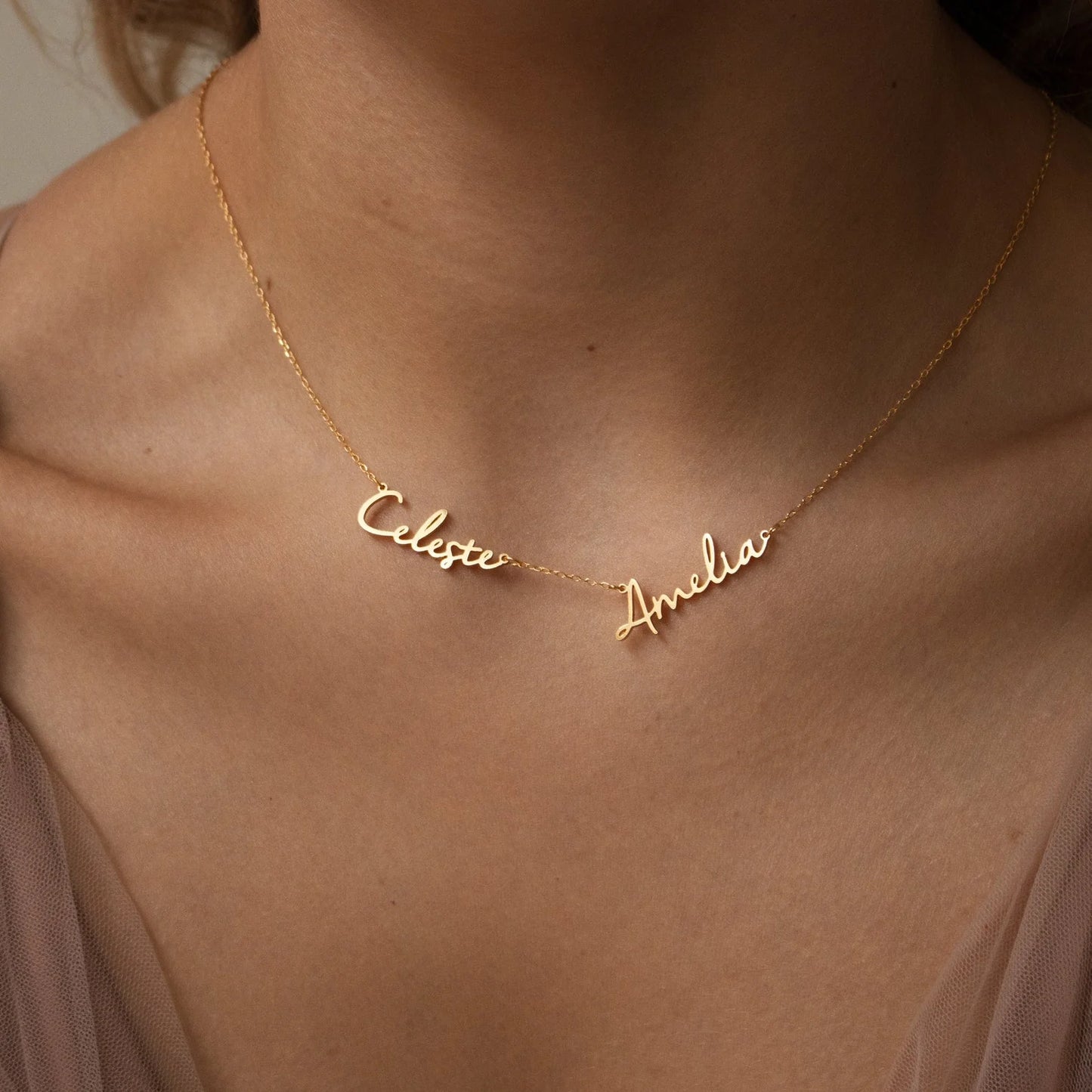 Hazel Multi-Name Pendant Necklace