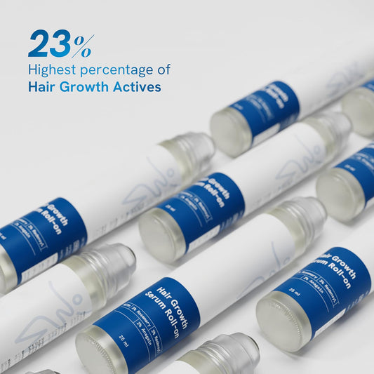Advanced Hair Growth Roll-On Serum | 3% Rosemary | 2% Aminexil | 3% Redensy l 2% Anagain | Precision Scalp Applicator | Paraben & Sulphate Free | Non oily and mess free