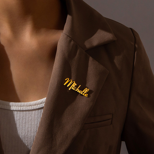 DIY personalized brooch custom men's suit badge