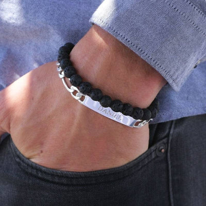 Amigo ID Bracelet for Men in Sterling Silver