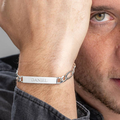 Amigo ID Bracelet for Men in Sterling Silver